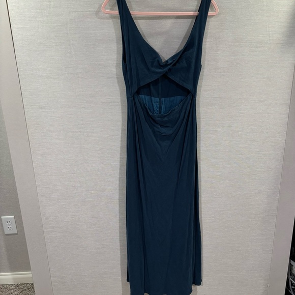 Petal & Pup Teal Midi Dress - Picture 2 of 8